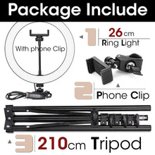 Load image into Gallery viewer, LED Ring Light Photography Light Selfie Lamp With Tripod For Phone Stand Holder Photo Lamp Ringlight For Live Video Streaming