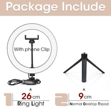 Load image into Gallery viewer, LED Ring Light Photography Light Selfie Lamp With Tripod For Phone Stand Holder Photo Lamp Ringlight For Live Video Streaming