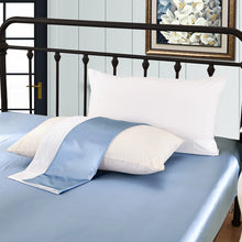 Load image into Gallery viewer, Silk Pillowcase with Cotton for Hair 100 Pure Natural Luxury Hidden Zipper Terse Mulberry Hypoallergenic