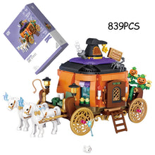Load image into Gallery viewer, LOZ Creative MINI Halloween Hut House Building Block MOC Pumpkin Carriage Happy Halloween Decoration Bricks Boys Kids Toys Gifts