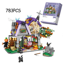 Load image into Gallery viewer, LOZ Creative MINI Halloween Hut House Building Block MOC Pumpkin Carriage Happy Halloween Decoration Bricks Boys Kids Toys Gifts