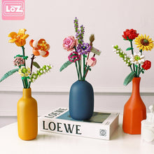 Load image into Gallery viewer, LOZ Fomantic Flower Bouquet Building Block Bricks Anime Figure Toys Friends Pricness Set Gift for Girl Friend Simulation Rose