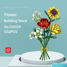 Load image into Gallery viewer, LOZ Fomantic Flower Bouquet Building Block Bricks Anime Figure Toys Friends Pricness Set Gift for Girl Friend Simulation Rose