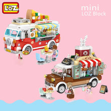 Load image into Gallery viewer, LOZ Mini Blocks City Series Street View 491pcs+ FOOD Truck Fruit/icecream Shop Learning Assemble Toys 1739