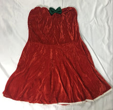 Load image into Gallery viewer, Lady Velvet Christmas Dress Sexy Christmas Tree Clothing Santa Claus Costume Green Elf Xmas Party Dress