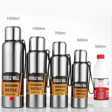 Load image into Gallery viewer, Large Capacity Thermos Water Bottle for Tea Portable Thermal Mug Stainless Steel Cup Sport Cycling Vacuum Flask Insulated