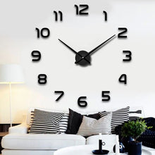 Load image into Gallery viewer, Wall Clock Large Home Clock Acrylic Mirror Stickers Home Decoration Living Room Quartz Needle Self Adhesive Hanging Watch