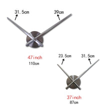 Load image into Gallery viewer, Wall Clock Large Home Clock Acrylic Mirror Stickers Home Decoration Living Room Quartz Needle Self Adhesive Hanging Watch