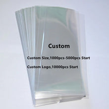 Load image into Gallery viewer, 100pcs Transparent OPP Bag Of Sweet Cellophane Bag For Candy Lollipop Cookies Baking Food Packaging Party Gift Pouch