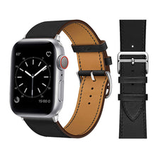 Load image into Gallery viewer, Leather strap for Apple watch band 44mm 45mm 42mm 41mm 40mm 38mm Single tour watchband bracelet iWatch series 3 4 5 6 SE 7 band