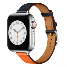 Load image into Gallery viewer, Leather strap for Apple watch band 44mm 45mm 42mm 41mm 40mm 38mm Single tour watchband bracelet iWatch series 3 4 5 6 SE 7 band