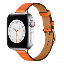 Load image into Gallery viewer, Leather strap for Apple watch band 44mm 45mm 42mm 41mm 40mm 38mm Single tour watchband bracelet iWatch series 3 4 5 6 SE 7 band