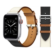 Load image into Gallery viewer, Leather strap for Apple watch band 44mm 45mm 42mm 41mm 40mm 38mm Single tour watchband bracelet iWatch series 3 4 5 6 SE 7 band