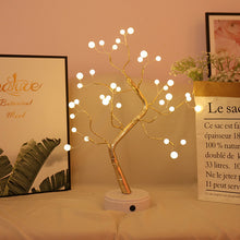 Load image into Gallery viewer, LED Wire Night Light Tree Fairy Lights Home Decoration Night Lamp USB Battery Operated For Bedroom Bedside Table Lamp