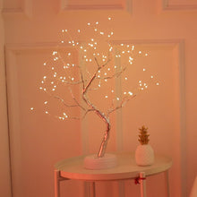 Load image into Gallery viewer, LED Wire Night Light Tree Fairy Lights Home Decoration Night Lamp USB Battery Operated For Bedroom Bedside Table Lamp