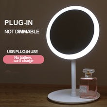 Load image into Gallery viewer, Led Light Makeup Mirror Storage LED Face Mirror Adjustable Touch Dimmer USB Led Vanity Mirror Table Desk Cosmetic Mirror