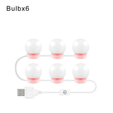 Load image into Gallery viewer, LED Professional Makeup Mirror Light Full Backlit Mirror USB Table Mirror with Light 6 10 14Bulbs Vanity Lights