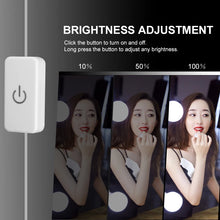 Load image into Gallery viewer, LED Professional Makeup Mirror Light Full Backlit Mirror USB Table Mirror with Light 6 10 14Bulbs Vanity Lights