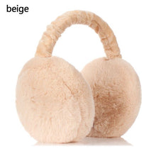 Load image into Gallery viewer, Cute cartoon fox winter warm earmuffs plush thick cotton girls girls boys warm earmuffs outdoor sports ear protection