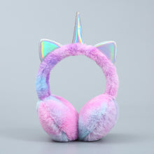 Load image into Gallery viewer, Cute Unicorn Cat Winter Earmuffs Autumn Warm Plush Ear Cover Soft Fur Teenage Student Fashion Ears Warmer Hairbands Earflap