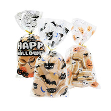 Load image into Gallery viewer, Cute Halloween Candy Bag Pumpkin Ghost Cookie Dessert Packaging Bags Self-adhesive Plastic Bags Supplies Trick Or Treat Gifts