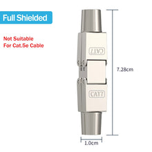 Load image into Gallery viewer, Cat6A Cat7 Cable Extender Junction Adapter Connection Box RJ45 Lan Cable Extension Connector Full Shielded Toolless