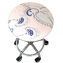 Load image into Gallery viewer, Round Chair Cover Bar Stool Cover Elastic Seat Cover Home Chair Slipcover Round Chair Bar Stool Floral Printed
