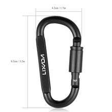 Load image into Gallery viewer, 9 PCS Survival D-ring Locking Carabiner Clip Set Screw Lock Hanging Hook Buckle Karabiner Camping Climbing Equipment