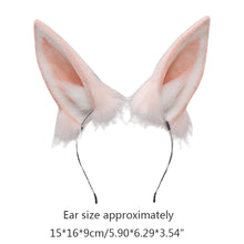 Load image into Gallery viewer, Headbands Furry Rabbit Cat Ears Headwear Kawaii Bunny Hair Hoop for Halloween Cosplay Headpiece Party Supplies