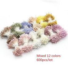 Load image into Gallery viewer, Crafts 144/420/600/1000pcs /Lot Flowers Stamen 2mm DIY Artificial Flowers Wreath For Wedding Party Home Decor D0401