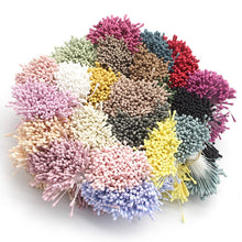 Load image into Gallery viewer, Crafts 144/420/600/1000pcs /Lot Flowers Stamen 2mm DIY Artificial Flowers Wreath For Wedding Party Home Decor D0401