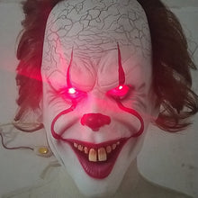 Load image into Gallery viewer, Luminescent Stephen King's It Mask Pennywise Horror Clown Joker Mask Clown Mask Halloween Cosplay Costume Props