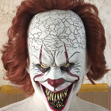 Load image into Gallery viewer, Luminescent Stephen King's It Mask Pennywise Horror Clown Joker Mask Clown Mask Halloween Cosplay Costume Props