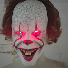 Load image into Gallery viewer, Luminescent Stephen King's It Mask Pennywise Horror Clown Joker Mask Clown Mask Halloween Cosplay Costume Props