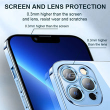 Load image into Gallery viewer, Luxury Classic Square Plating Frame Transparent Case For iPhone 12 11 Pro Max Mini X XS XR 7 8 Plus SE 2020 Soft Silicone Cover
