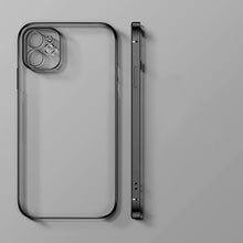 Load image into Gallery viewer, Luxury Square Frame Plating TPU Transparent Case for iPhone 12 11 Pro Max Mini iPhone X XR XS 7 8 Plus SE 2020 Soft Clear Cover