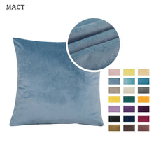 Load image into Gallery viewer, Velvet Throw Pillow Cover Soft Solid Decorative Square Cushion Case for Sofa Bedroom Car Home 55x55/60x60cm Cozy Pillowcase
