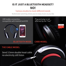 Load image into Gallery viewer, Wireless Headphones Bluetooth Headset Foldable Stereo Gaming Earphones With Microphone Support TF Card For IPad Mobile Phone