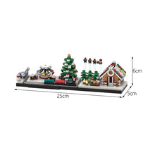 Load image into Gallery viewer, MOC The Medieval Architecture And Truck Winter Village - Market Stalls Building Blocks Set Christmas Car Church Bricks Toys Gift
