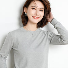 Load image into Gallery viewer, Women’s Sweaters Bottoms Sweater Thin Long-Sleeved O-Neck Wool Sweaters Knit Pullover
