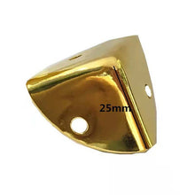 Load image into Gallery viewer, 12pcs/Set Iron Decorative Antique Jewelry Wine Gift Box Wooden Case Corner Protector Guard Bronze Decorate Your Desk box