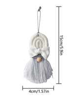 Load image into Gallery viewer, Macrame Rainbow Wall Hanging Decoration Boho Home Decor Party Supplies Baby Shower Dorm Kid Room Wood Bead Tassels Ornaments