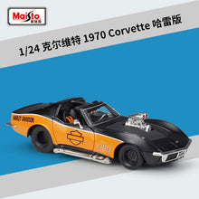 Load image into Gallery viewer, 1:24 1948 Ford F-1 pickup truck + motorcycle die-casting simulation alloy car model crafts decorative collection of toy t