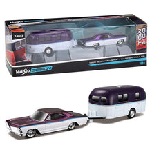 Load image into Gallery viewer, 1:64 2010 RAPTOR /2017 FORD GT HERITAGE Die casting manufacturing trailer model simulation model alloy car collection