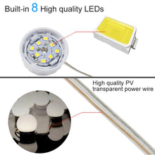 Load image into Gallery viewer, Makeup Mirror Vanity LED Light Bulbs USB Charging Port Mirror Lights Touch Adjustable Brightness Makeup Lighting Bulbs
