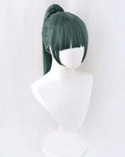 Load image into Gallery viewer, Maki Zenin Cosplay Jujutsu Kaisen Cosplay 60cm Christmas Dark Green Wig Cosplay Anime Cosplay Halloween Wigs With glasses