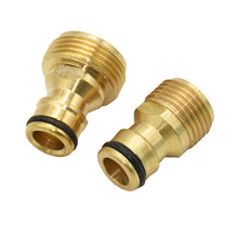 Load image into Gallery viewer, Male 1/2" 3/4" Quick Connector Brass nipple Faucet water gun adapter Garden tap Connector Adapter 1pcs