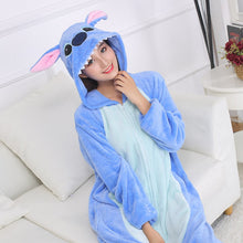 Load image into Gallery viewer, Men Pajamas (XXL 180-200CM) Kigurumi Onesie For Adults Women Slipper Zipper Animal Pyjamas One-Piece Pijama Cosplay Costume Gift