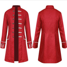 Load image into Gallery viewer, Men Steampunk Trench Coat / Shirt Vintage Prince Overcoat Medieval Renaissance Jacket Victorian Edwardian Cosplay Costume