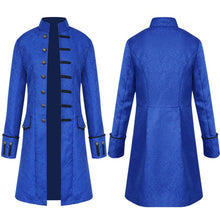 Load image into Gallery viewer, Men Steampunk Trench Coat / Shirt Vintage Prince Overcoat Medieval Renaissance Jacket Victorian Edwardian Cosplay Costume